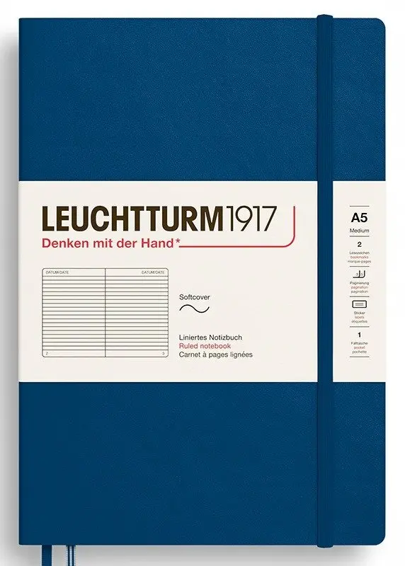 Zápisník Indigo Softcover Medium (A5) linkovaný
