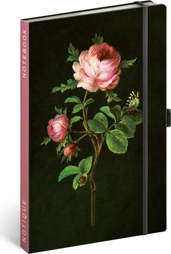 Notes Růže Kateřiny Winterové, linkovaný, 13 × 21 cm - Kateřina Winterová