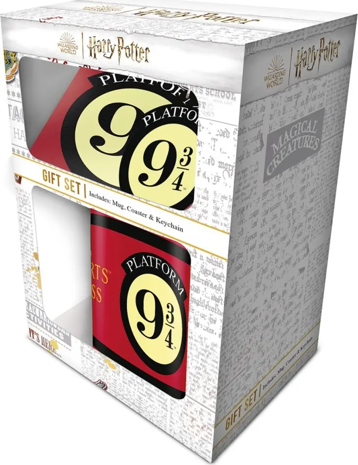 Pyramid International Harry Potter Dárkový set 9 a tři čtvrtě Hrnek, tácek, klíčenka