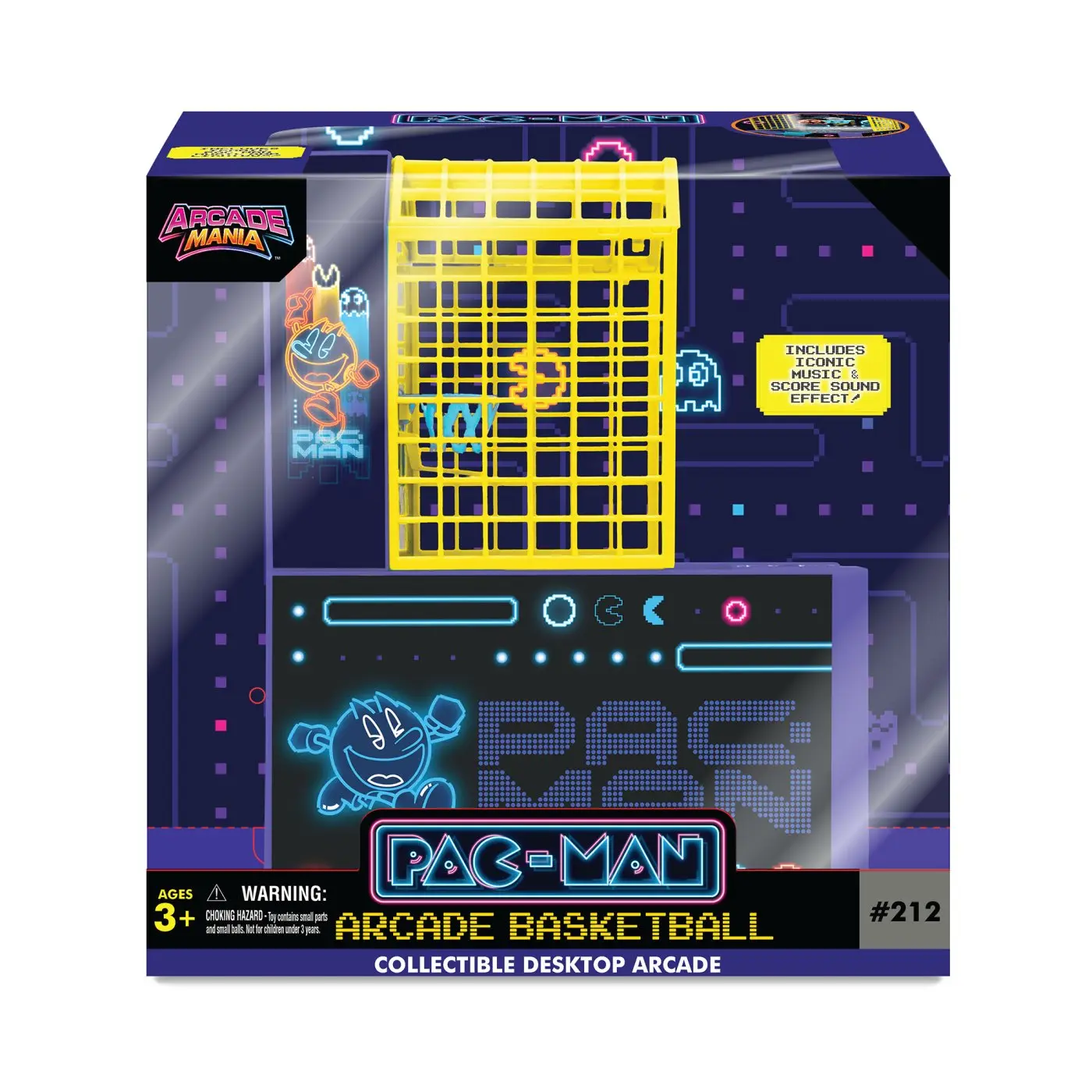 Mini Arcade Neon Basketball - PAC-MAN - Albi
