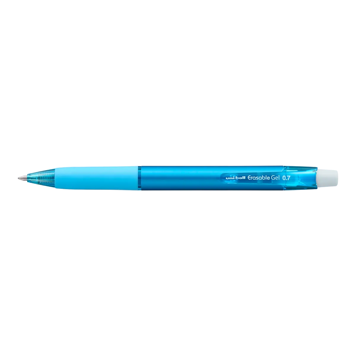 UNI gumovatelné pero stiskací URN-181, 0,7 mm, nebesky modré