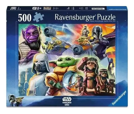 Puzzle Star Wars: Mandalorian a Grogu 500 dílků