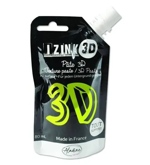 Reliéfní pasta 3D IZINK - bamboo, zářivě zelená, 80 ml