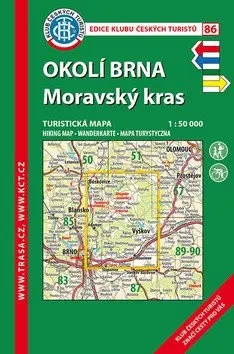 KČT 86 Okolí Brna, Moravský kras 1:50 000/turistická mapa
