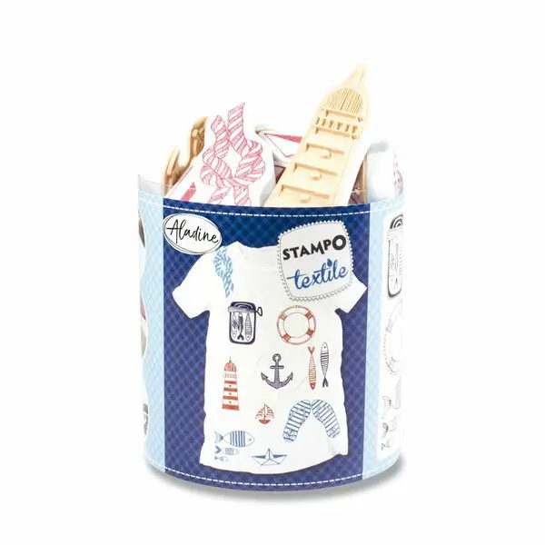 Aladine Razítka na textil Aladine Stampo Textile, 13 ks - Marina