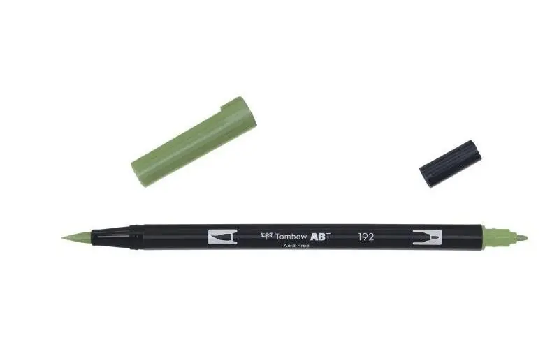 Tombow Oboustranný štětcový fix ABT - asparagus