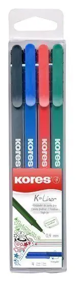 Kores K-Liner 0,4 mm - sada 4 barev