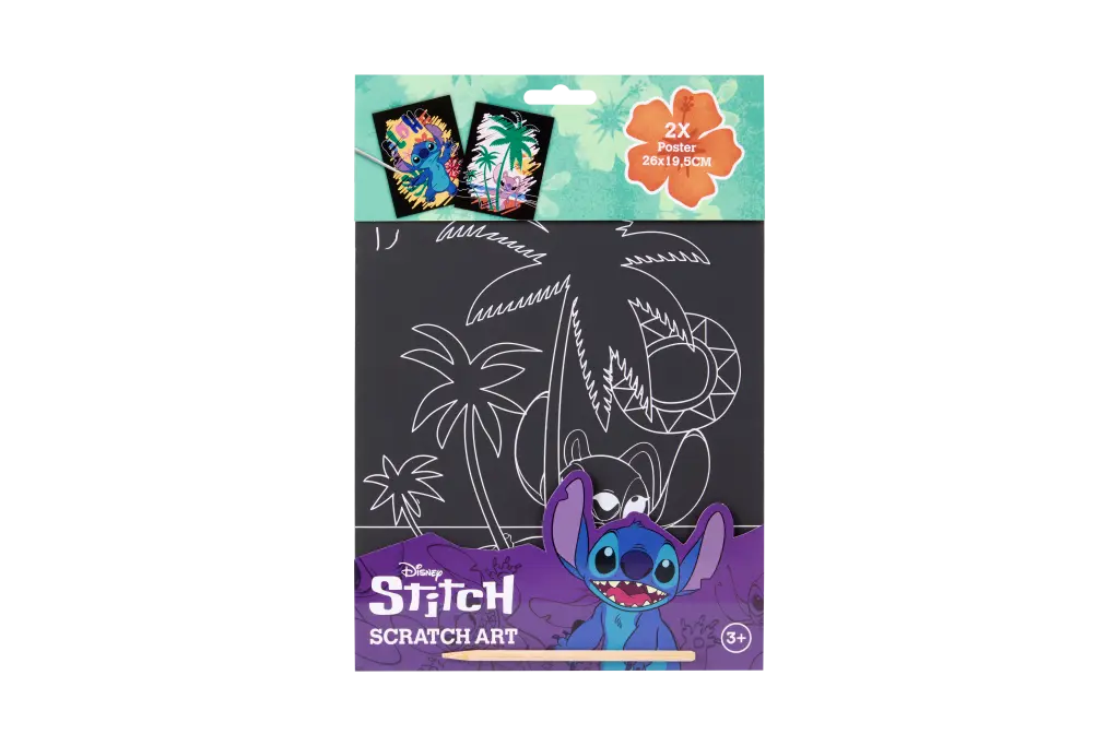 Vyškrabávací obrázky Stitch 2ks