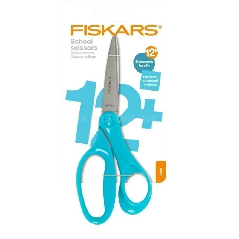 FISKARS - Dětské nůžky, pro praváky, délka 18 cm, tyrkysová 1067855