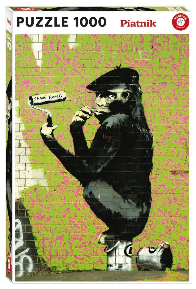Banksy: Roller Chimp,Banksy: Roller Chimp - puzzle z kategorie Umelecké