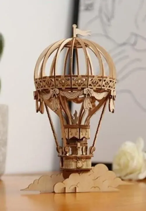 NiXiM Dřevěné 3D puzzle/Balón - puzzle z kategorie 3D puzzle