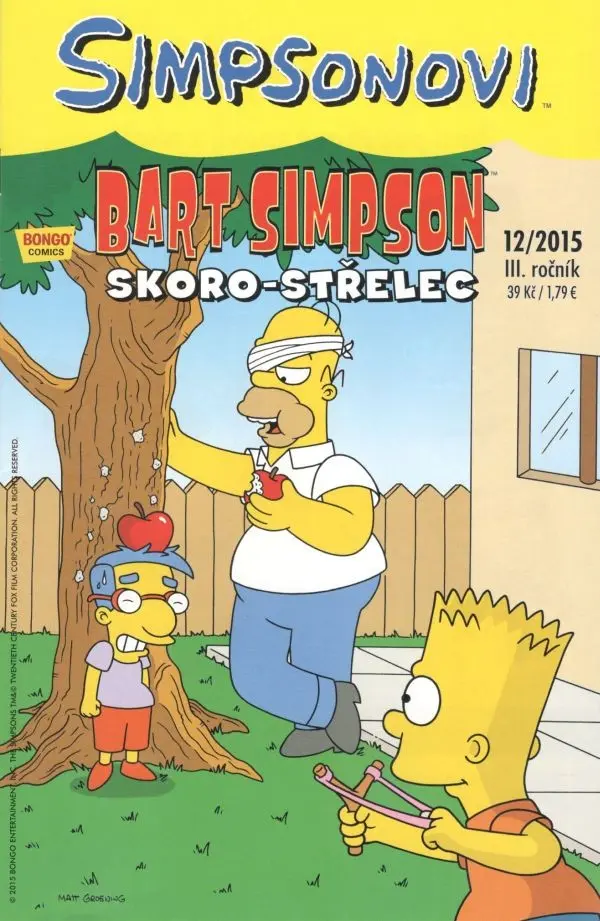 Simpsonovi - Bart Simpson 12/2015 - Skoro-střelec - Matthew Abram Groening