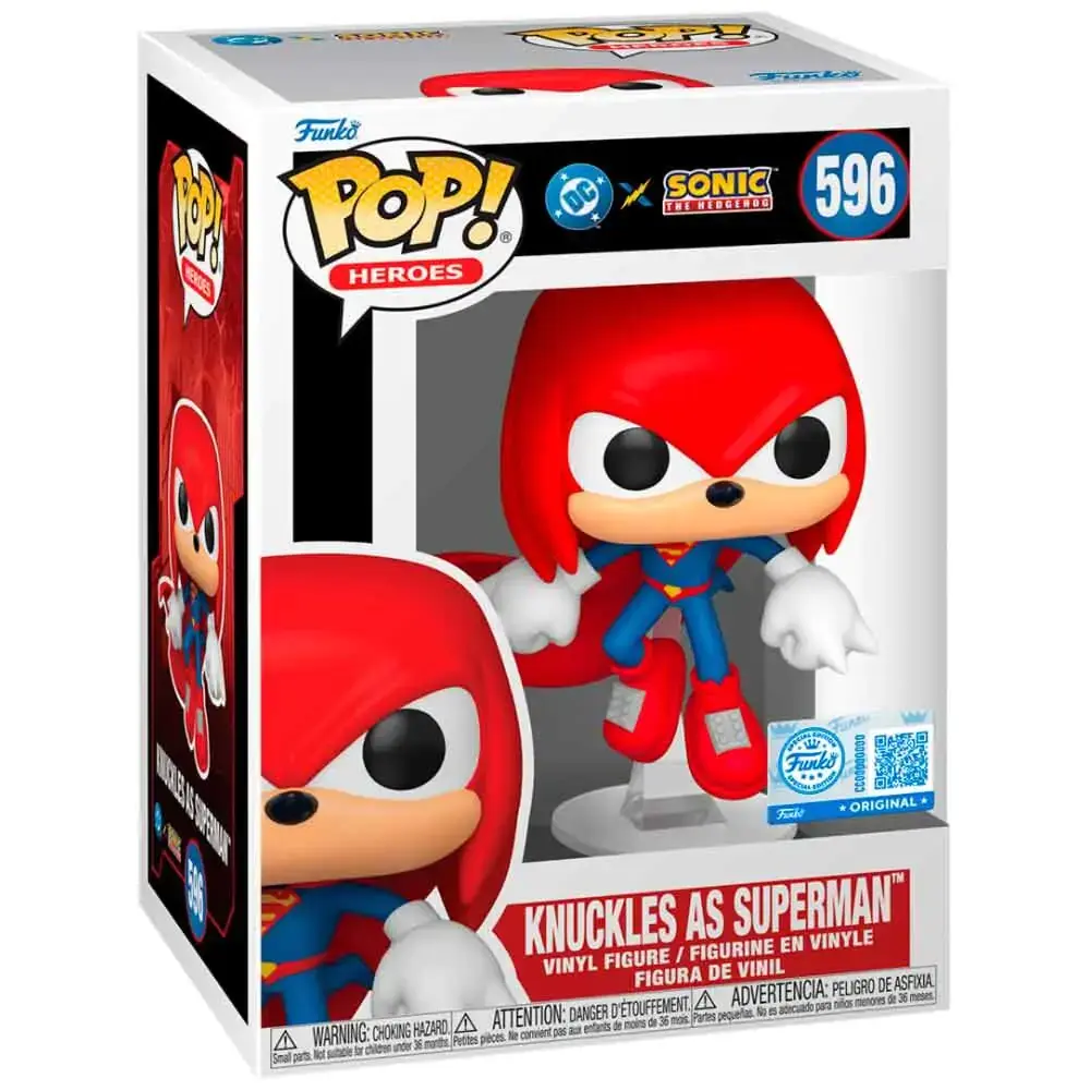 Funko POP Heroes: DC x Sonic - Knuckles as Superman #596