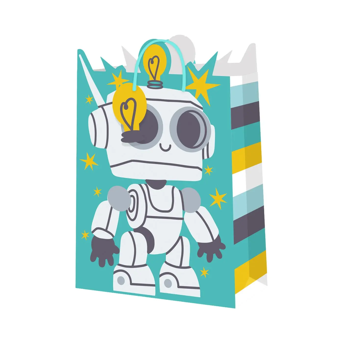 Dárková taška velká - Robot (26 × 12,7 × 32,4 cm) - Albi