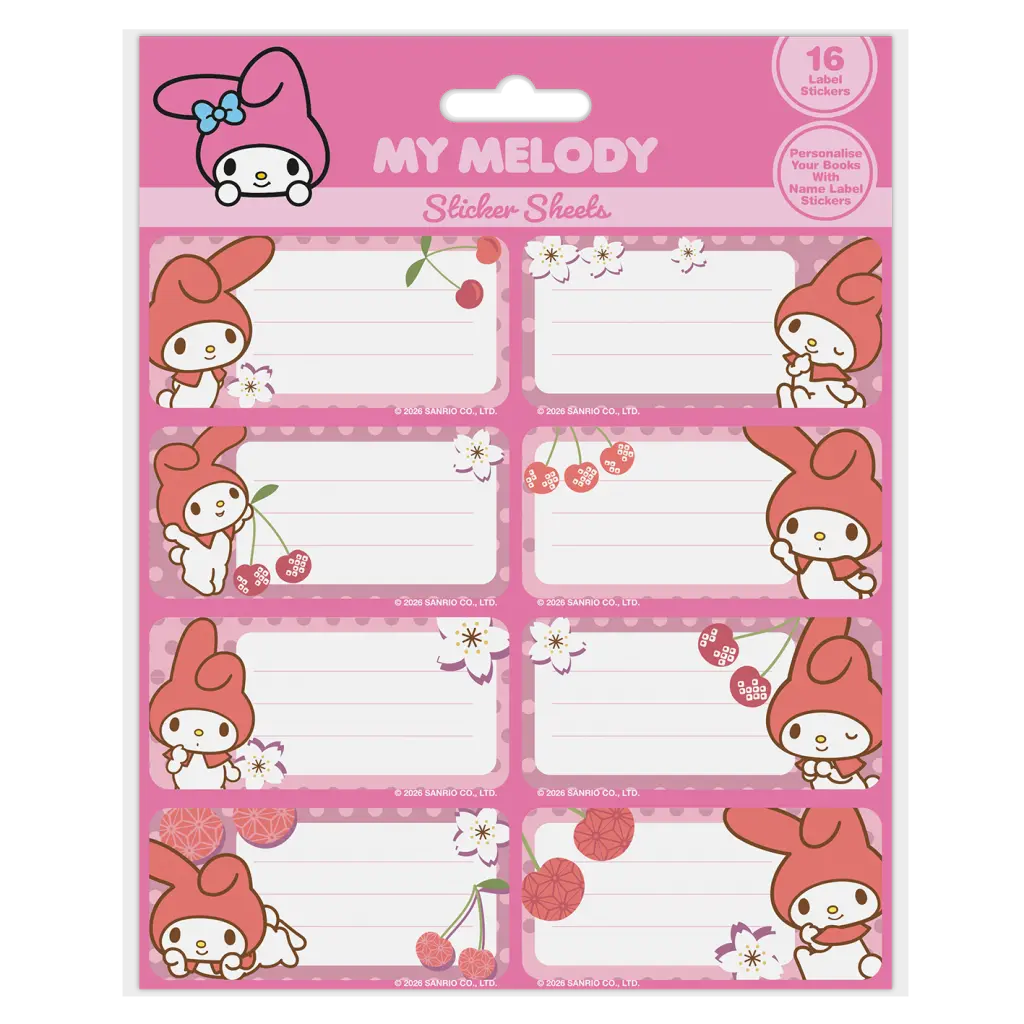 Cinnamoroll jmenovky na sešity - Pyramid
