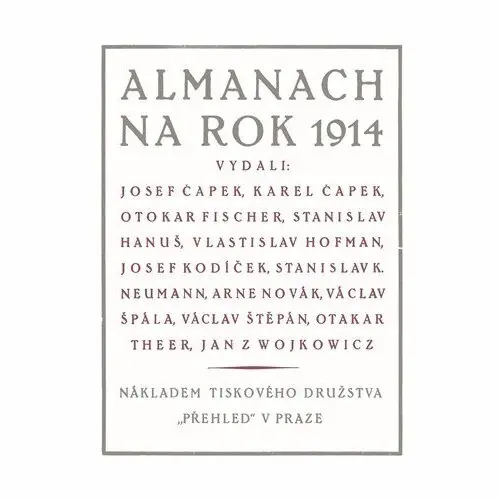 Almanach na rok 1914 - Josef Čapek