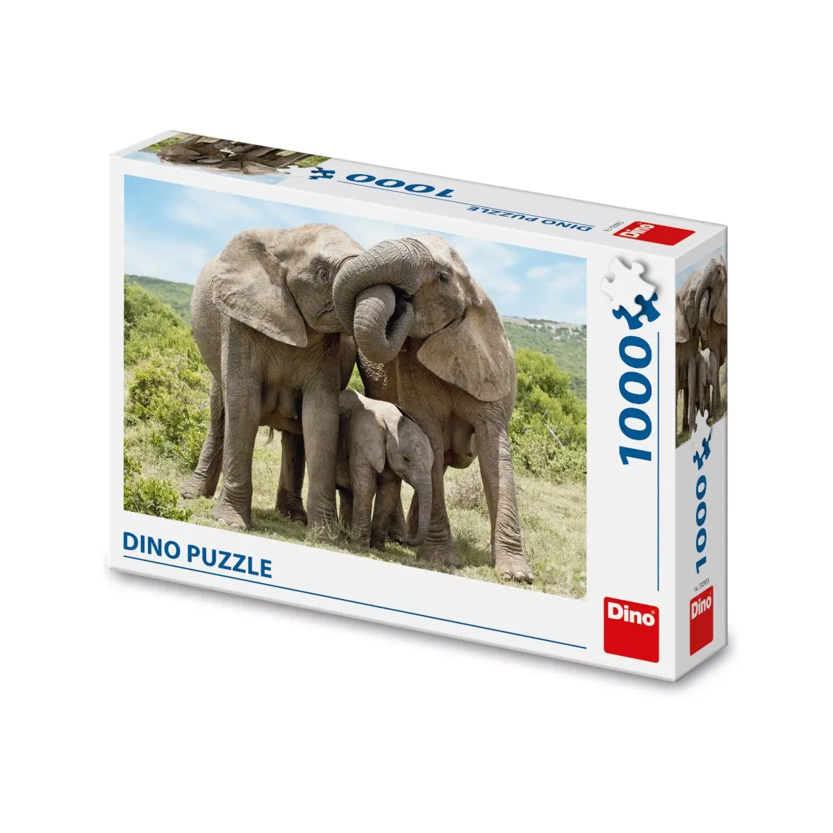 Puzzle Sloní rodina 1000 dílků - Deltim