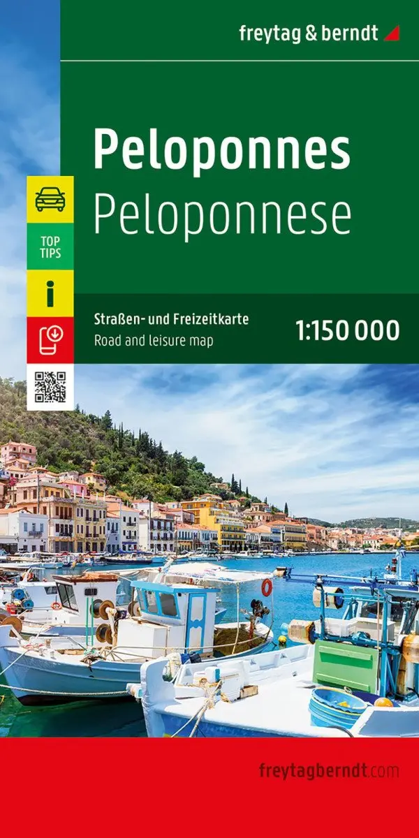 Peloponés 1:150 000 / automapa + rekreační mapa