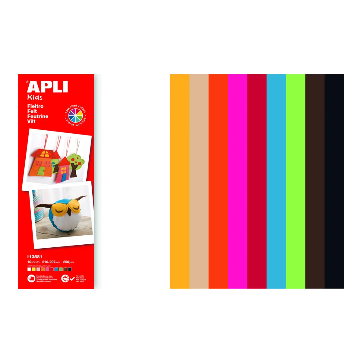 APLI filc, 210 x 297 mm, mix barev