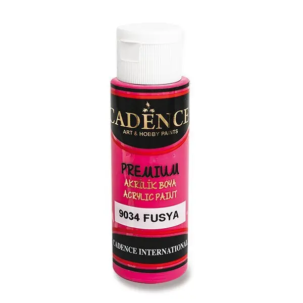 Akrylová barva Cadence Premium - fuchsiová / 70 ml