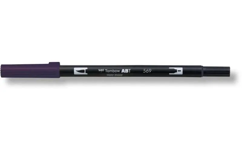 Tombow Oboustranný štětcový fix ABT - jet blue