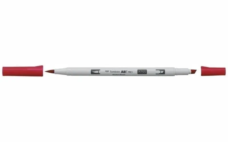 Tombow Oboustranný štětcový lihový fix ABT PRO - rubine red