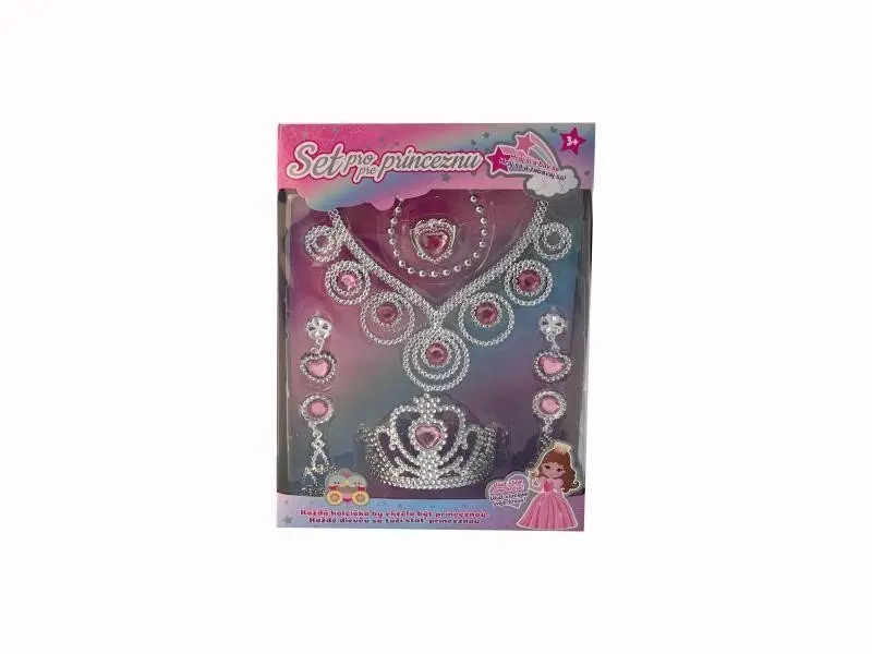 Alltoys Set pro princeznu korunka, náušnice a náhrdelník