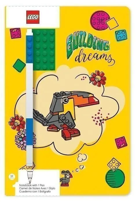 LEGO® Stationery Zápisník A5 s modrým perem - Building Dreams