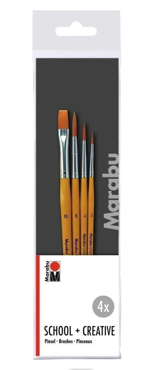 Marabu Sada štětců School + Creative 4 ks