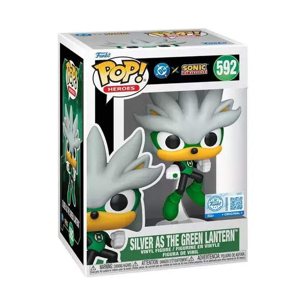 Funko POP Heroes: DC x Sonic - Silver as the Green Lantern #592