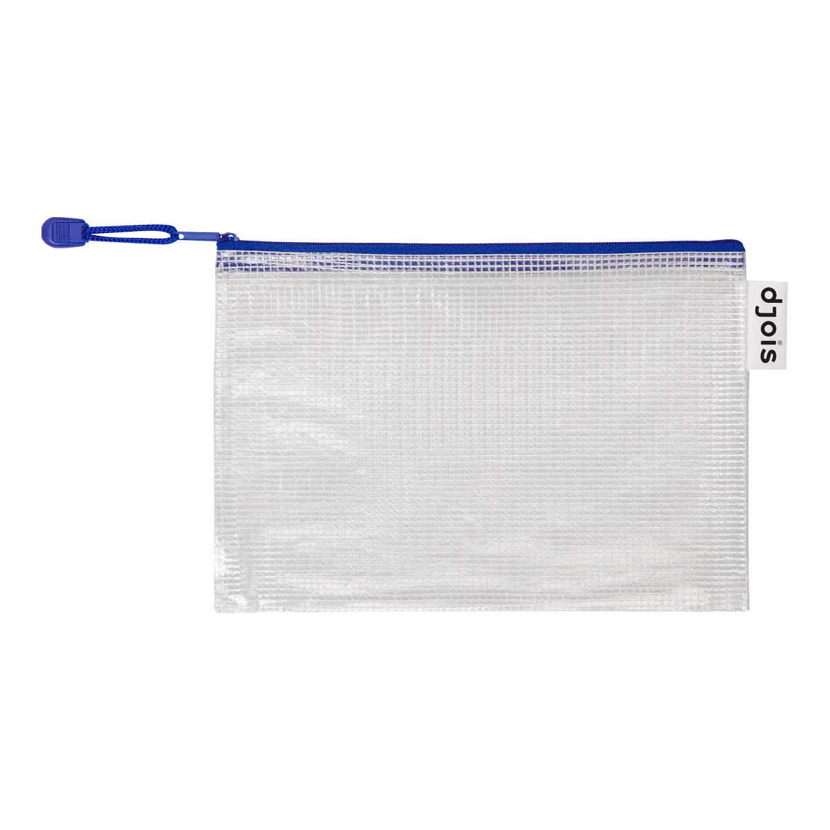 djois obálka se zipem, A5, PVC síťovina, modrá, 8 ks