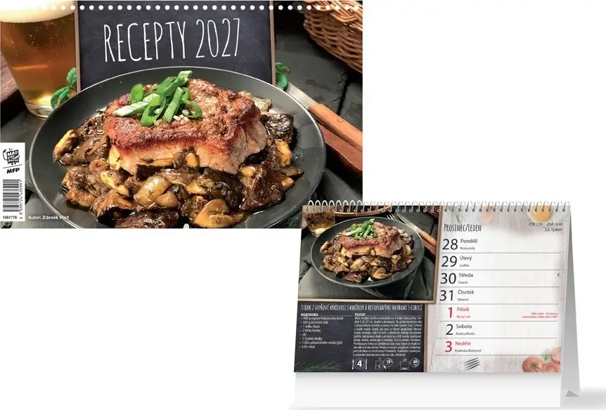 Stolní kalendář 2027 MFP Recepty