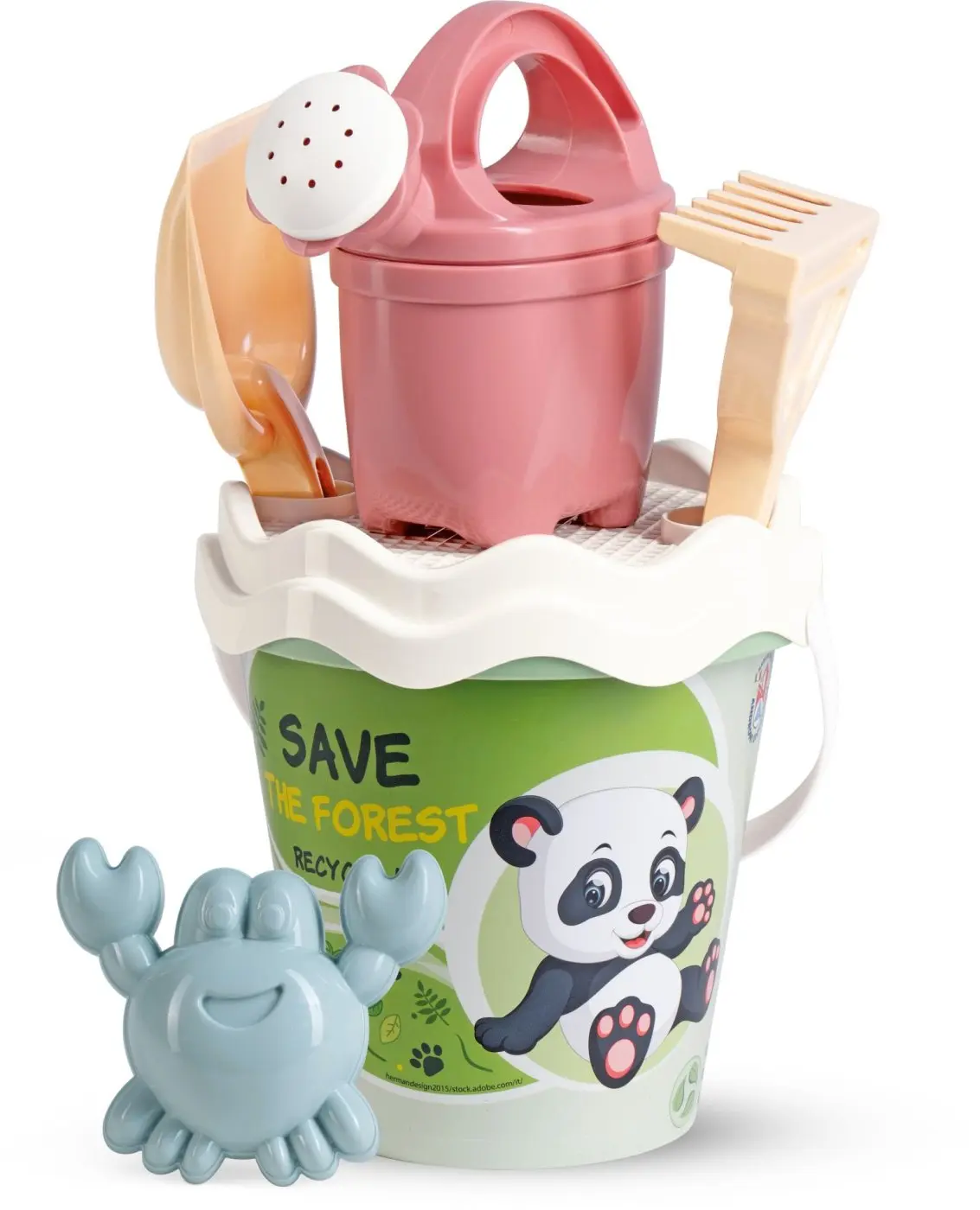 Androni RECYKLACE PASTEL Sada na písek les s konvičkou - střední