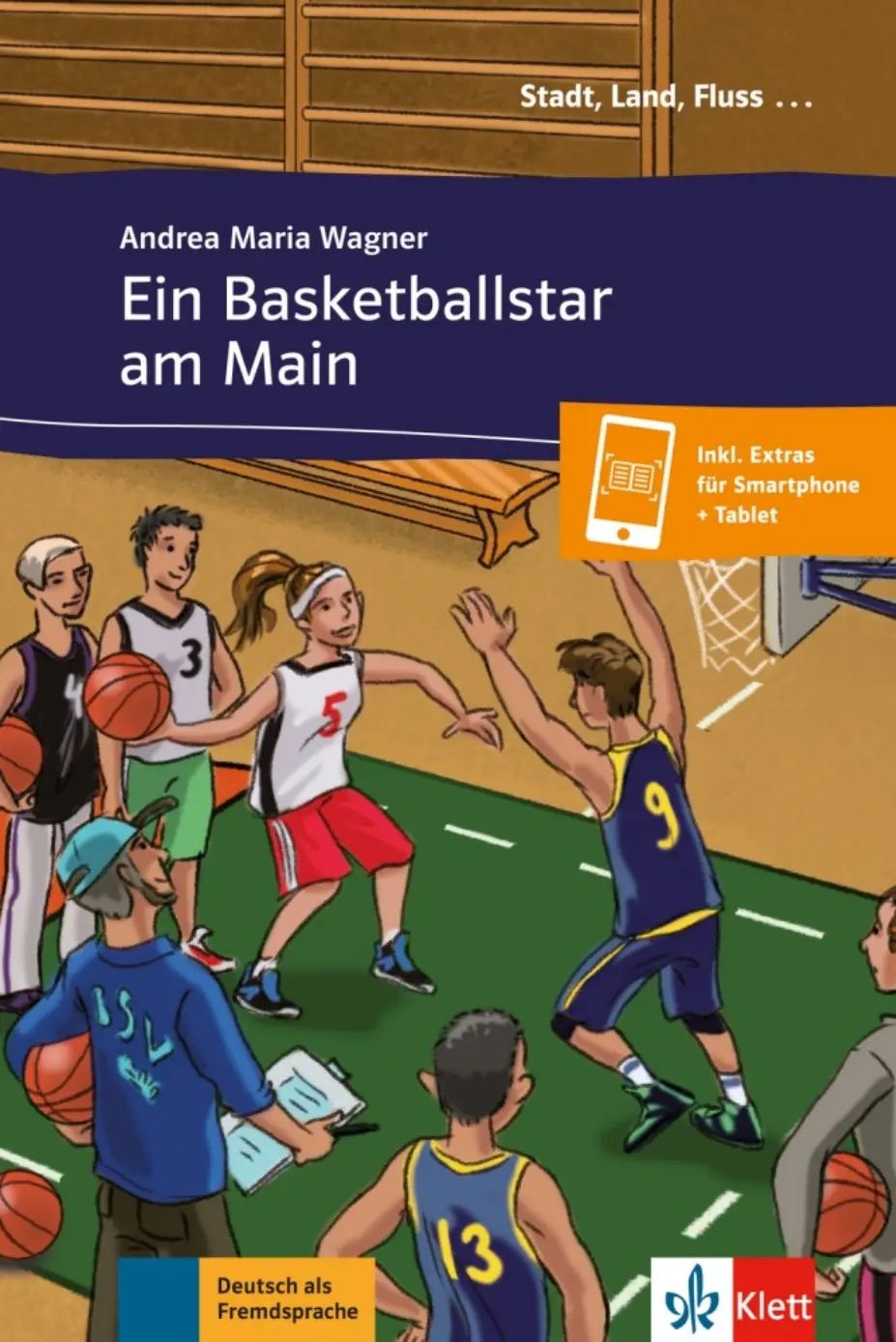Ein Basketballstar am Main (A1) - Buch + MP3 allango.net - Andrea Maria Wagner