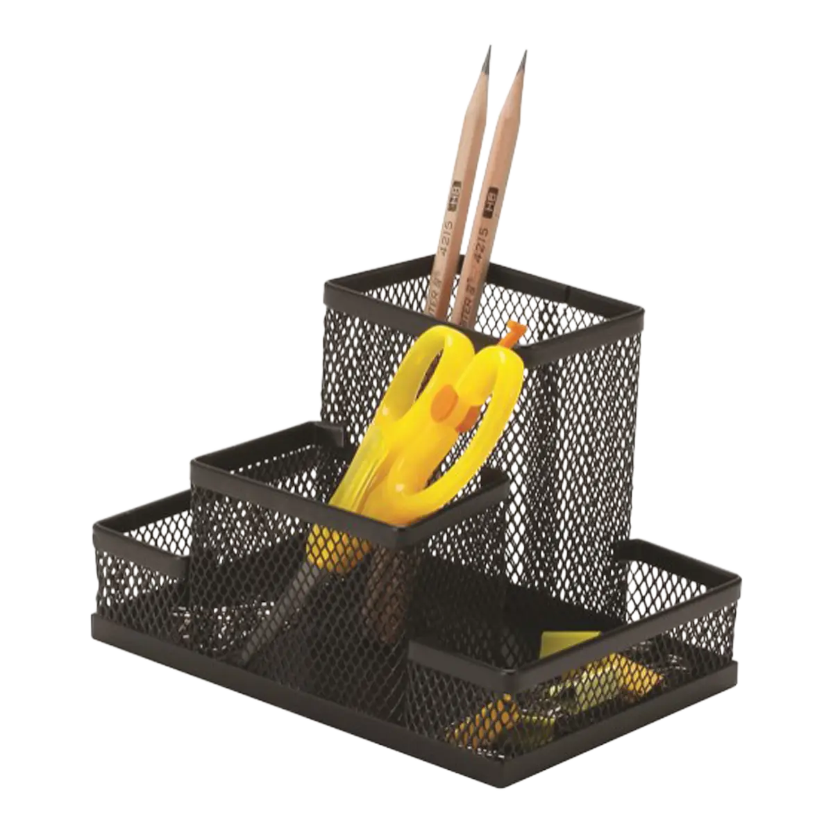 DONAU stolní organizér Office Set, 153 x 103 x 100 mm, kov, černý
