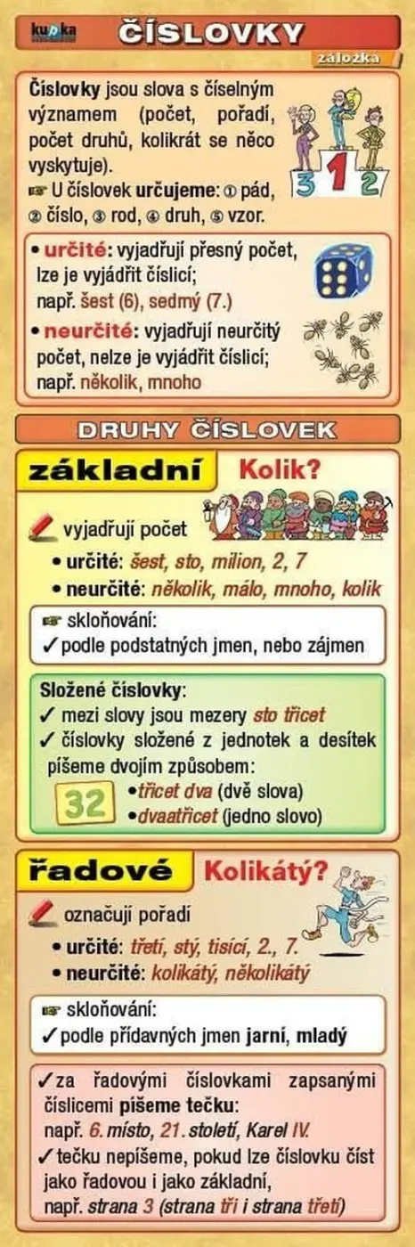 Záložka - Číslovky - Petr Kupka