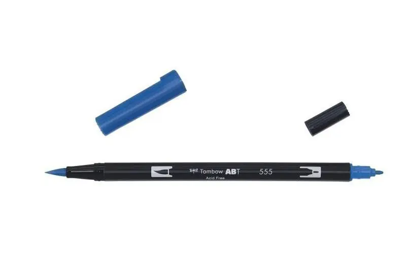 Tombow Oboustranný štětcový fix ABT - ultramarine