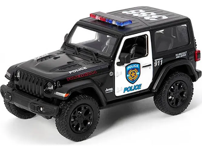 Kovový model - Jeep Wrangler policie 2018