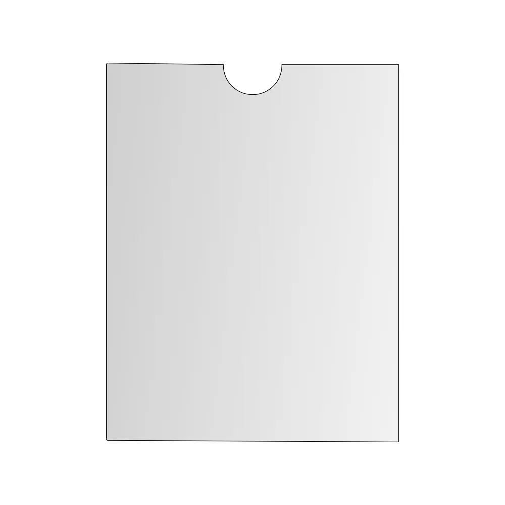 Průhledný obal 85x115 mm časová jízdenka, 120mic., 100ks