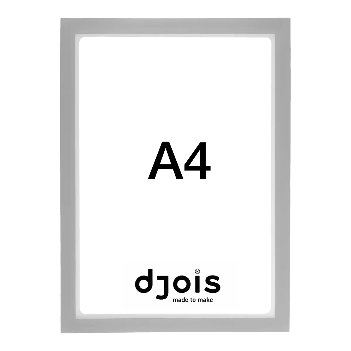 djois otevřený rámeček - Magneto PRO, A4, PVC, šedý, 10 ks