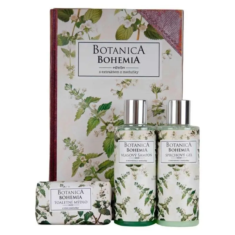 Kosmetická sada Botanica meduňka (sprchový gel, šampon, mýdlo)