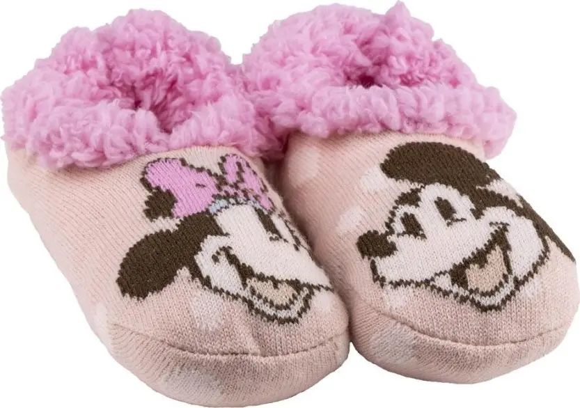 Cerdá Domácí capáčky s kožíškem Disney Minnie