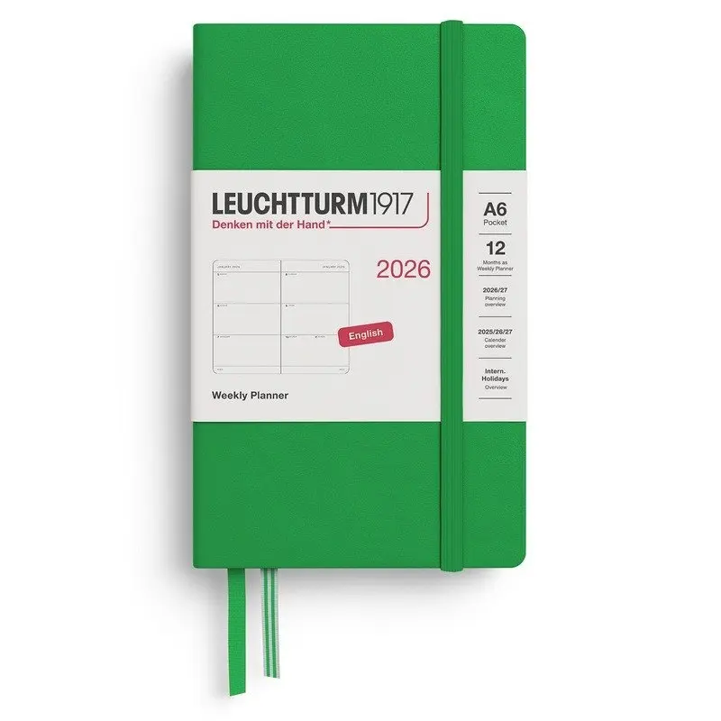 Weekly Planner 2026 Pocket (A6) Spring Leaf