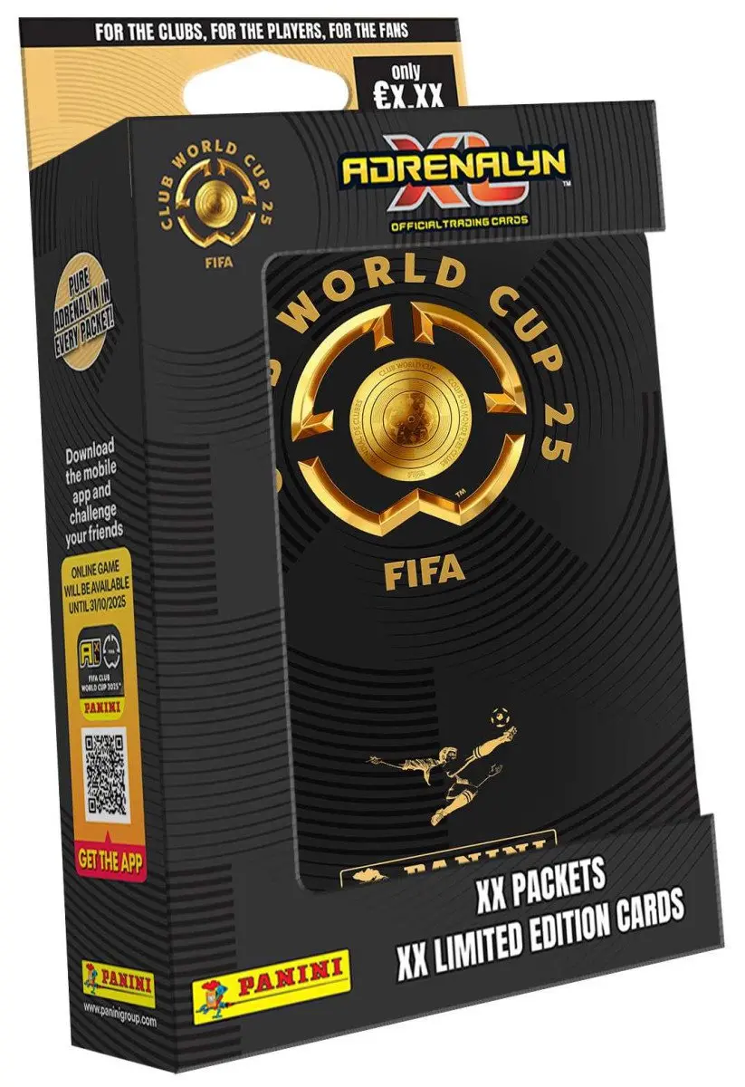 Panini FIFA CLUB WORLD CUP 2025 - ADRENALYN - plechová krabička (pocket)