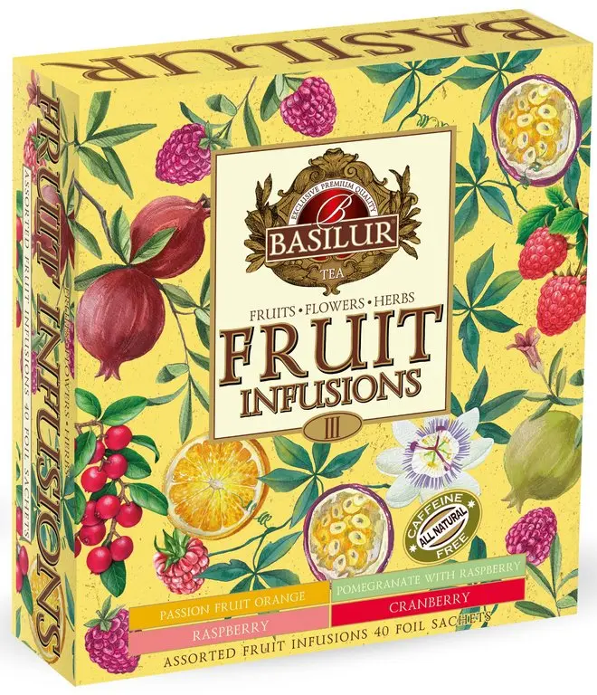 BASILUR Fruit Infusions Assorted Vol.III přebal 40 gastro sáčků