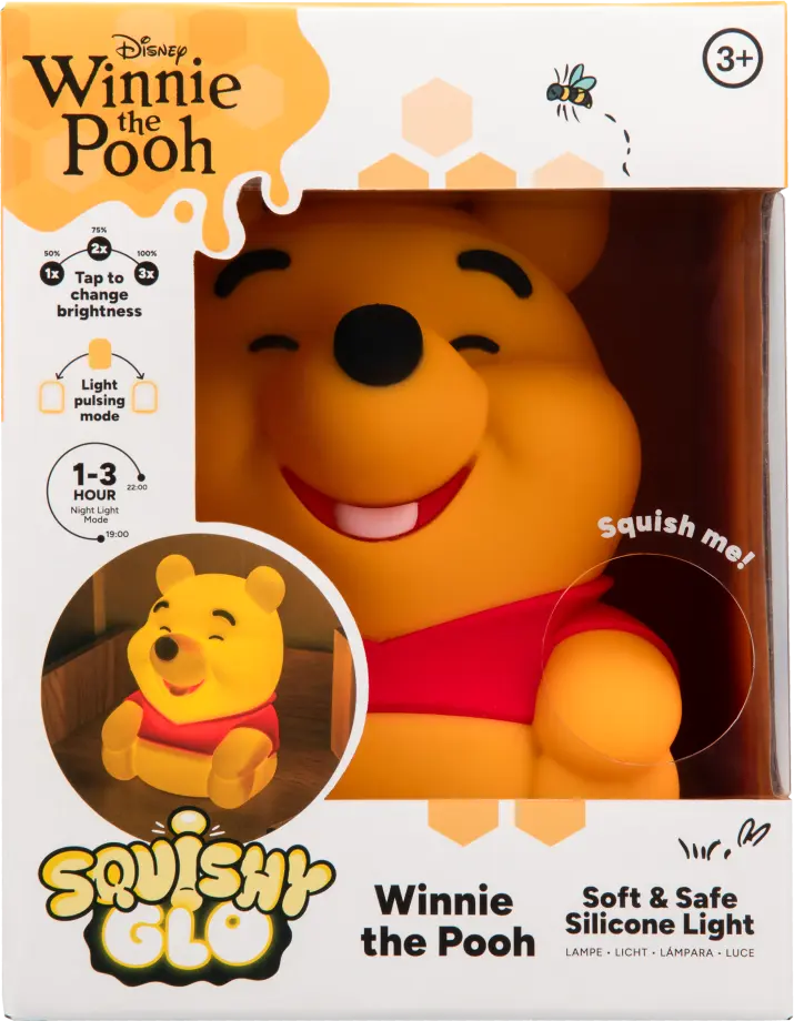 Pooh světlo SquishyGlo silikonové