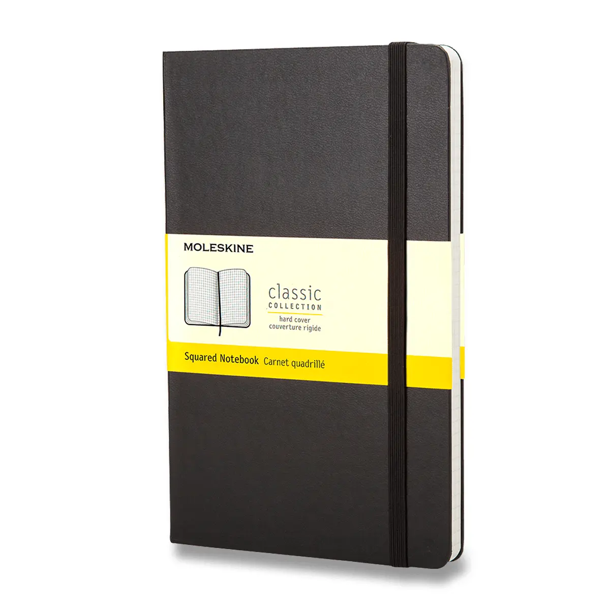 Zápisník Moleskine - tvrdé desky, S, čtverečkovaný - černý
