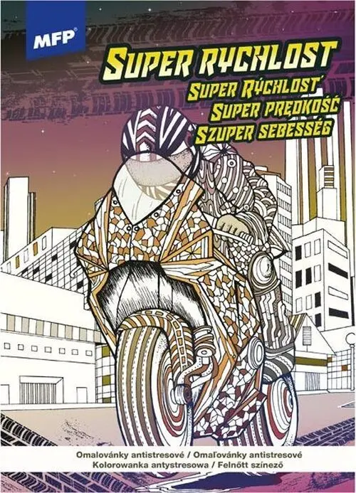 Omalovánky antistresové Super rychlost 210x290mm/32s