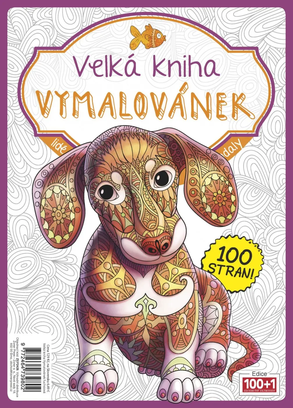 Velká kniha vymalovánek - fuchsiová - kolektiv autorů