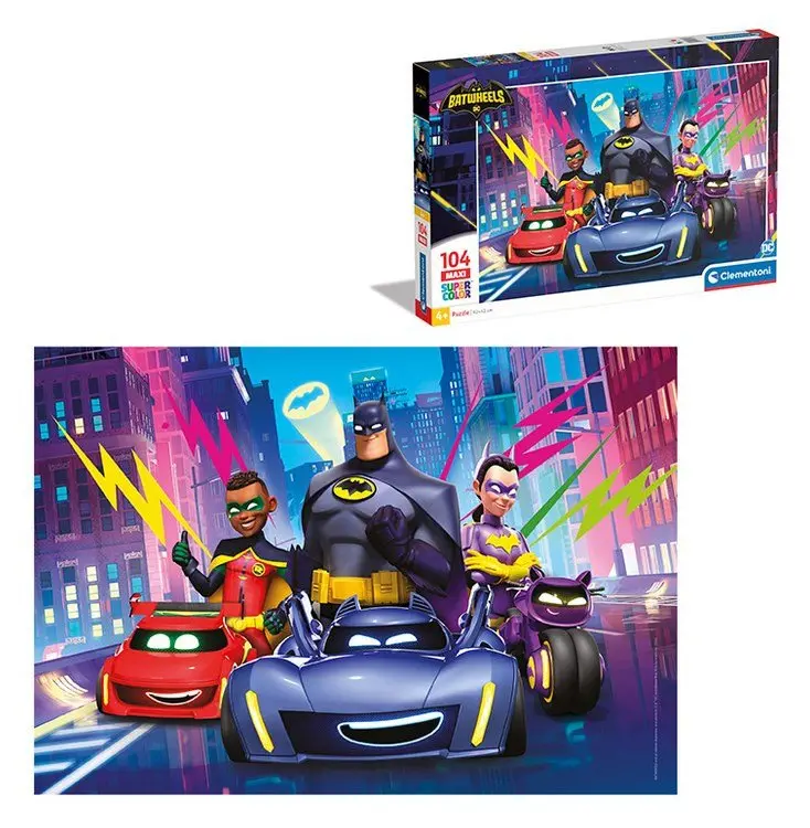 Clementoni Puzzle 104 ks Maxi SuperColor Batwheels 25761